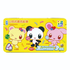【龍品文創】利百代  可愛12色抗菌三角色鉛筆 CC073-黃