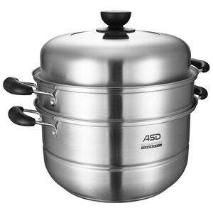 stainless steel double steamer 30cm