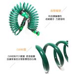 GS MALL 台灣製造 二組 25呎 EVA彈簧水管組 彈簧水管 伸縮水管 EVA水管 園藝水管 園藝沖水 洗車水管 水管, , large