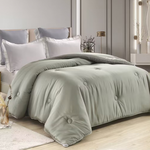 【Betrise】Mint Green-Top 300 Woven Lyocell Fiber Graphene Technology Antibacterial Feather Velvet Warm Winter Quilt (Extended 8x7 Feet), , large