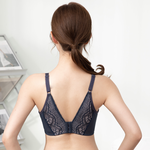 [威妮內衣] 台灣製 軟鋼圈 下午茶的時光 A~C罩杯 藍色 (B34), 藍色, large