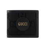 GUCCI Off The Grid GG 再生尼龍對開8卡短夾/黑色, , large