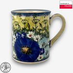 【SOLO Vintage】Cerraf Polish Pottery 280ml Mug Traces of Fragrance in the Blue Fields Series Made in Poland, , large