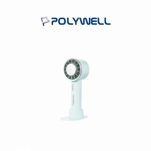 【Leo手機周邊專賣店】POLYWELL 手持冰敷風扇 / 底座款 / 淺藍色
