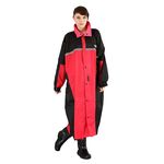 天龍牌 競速型尼龍前開式雨衣 防水袖口設計 夜間高亮反光條 紅色/藍色 2XL/3XL/4XL, , large