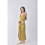 (S) 【安于晴Charlene私服】zara質感吊帶緞面綠色洋裝二手衣, , large