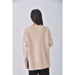 (XL) 質感圓領杏色長袖上衣二手衣, , large