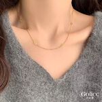 【Gulicc】古莉可 項鍊 時尚金色小豬鼻細緻鎖骨鍊, , large
