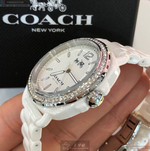 [星晴錶業]COACH手錶,34mm,CH00069白色錶面白錶殼白陶瓷錶帶款, , large