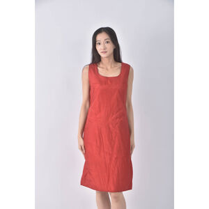 (S) liviana conti無袖紅色洋裝二手衣