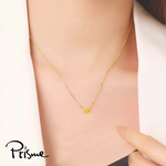 【Prisme Gold】黃金項鍊 小桃花 鍊墜項鍊 (金重：約0.02錢±0.01), , large