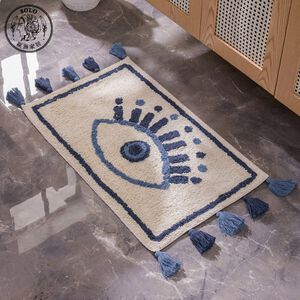 【SOLO歐洲家居】LCW Home 50x80CM 吸水地墊 地中海藍眼睛