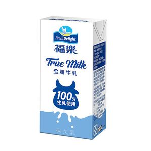 福樂全脂牛乳200ml