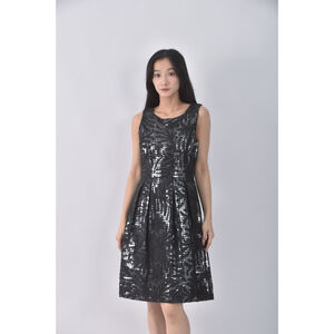 (S) vivienne tam禮服亮面無袖黑色洋裝二手衣