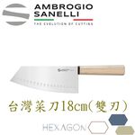 蓋瑞廚物【義大利SANELLI 新上市 HEXAGON 木柄日本刀 台灣菜刀】魚刀 出刃 生魚片刀 柳刃 刺身刀, , large