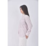 (S) uniqlo質感棉質純棉白色襯衫上衣二手衣, , large
