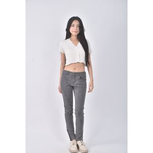 (XL) stella mccartney丹寧牛仔質感棉質灰色長褲二手衣