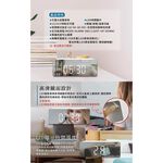 LED鏡面時鐘 數位鬧鐘 電子式時鐘 桌面化妝鏡, , large