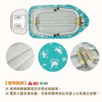 【雙手萬能】桌上型透氣式燙衣板25吋-附熨斗架(布面隨機花色), , large