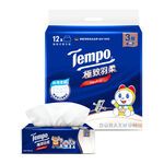Tempo極致羽柔3層抽取衛生紙90抽12包, , large