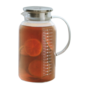 寶馬牌圓型多功能雙用玻璃壺-1600ml-1入