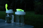 reCAP® 16oz Pint Mason Jar POUR cap Lid Regular Mout-White&Green, , large