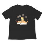JZ TEE 橘貓-背感鴨力 印花短袖T恤, , large
