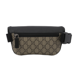 GUCCI GG Supreme 塗層帆布及皮革腰包/咖啡色, , large