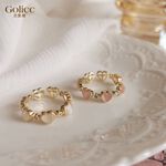 【Gulicc 】古莉可 戒子 日系貓眼石愛心戒子, , large