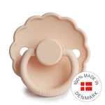FRIGG Daisy - Round Silicone Pacifier - Pink Cream - Size 2, , large