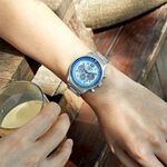CITIZEN 星辰 光動能三眼計時手錶 CA4500-83M, , large