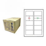 【鶴屋】A4電腦標籤 55x90mm 圓角 10格 1000張入 / 箱(L5590 LX), , large