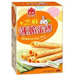 義美薄脆蛋捲(芝麻)120g, , large