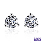 [ides愛蒂思] GIA 60分D/VS1八心八箭完美車工鑽石耳環/三爪（一邊各30分）, , large