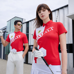 【FALALI】Short-sleeved cooling polo shirt - Men's (red/white) , , large