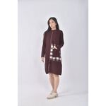 (L) 格紋紅色洋裝二手衣, , large