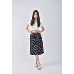 (M) 高腰滿版小圖藍色長褲二手衣, , large