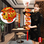 吉祥迎福魚新年吊飾2入3組#101(新春過年掛飾/流蘇立體開運掛飾/開運招財/入厝/新婚室內裝飾掛件), , large