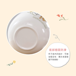 Disney迪士尼 花草維尼彩釉大容量陶瓷馬克杯500ml(可當湯杯/彩色禮盒)-蜜粉, DSM-TM7698P蜜粉, large