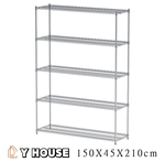 【Y HOUSE】150x45x210公分 荷重型五層鐵架 耐重層架 荷重型鐵力士架, , large