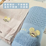 [Kaimei Cotton Industry] 4 in the group, random and excellent pure cotton mesh, skin-friendly adult towel/bath towel/face towel/towel, big-eared rat style, , large