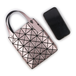 ISSEY MIYAKE BAO BAO 5X4 立體金屬色迷你方盒手提包/玫瑰粉, , large