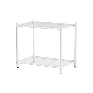 【Y HOUSE】70x45x60cm Lightweight Two-layer Iron Rack Iron Rack Shelf-Painted White
