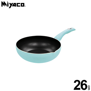 Miyaco 米雅可 輕漾導磁不沾油炸鍋單柄不沾鍋平底鍋湯鍋IH 26cm-Leidea樂德兒