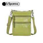 |快速出貨|Lesportsac 3 Zip Crossbody 三層拉鍊斜背包 手機包 送禮推薦-亮面橄欖綠, , large