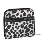 Lesportsac Compact Zip Wallet 極簡輕薄錢包 送禮-柔影豹紋, , large