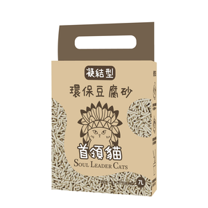 首領貓 凝結型環保豆腐砂(條狀)-原味