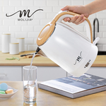 【MOLIJIA】M27 Double-Layer Anti-scalding Quick-boiling Kettle 1.9L - White Wood Grain/Insulated Type/Electric Kettle/Electric Tea Kettle, , large