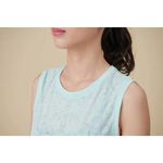 YOGA FLOW Burn Out Tank ( S ) - 圓領短版燒花罩衫 - 淺粉藍 Baby Blue, , large
