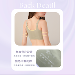 【伊柔 EVEROY】 裸肌無感無鋼圈前扣哺乳內衣 M-3XL(EQ)｜無痕包覆.加大尺碼 W031-86 酪梨綠, , large